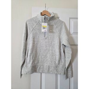 NIKE Grey Collared Half Zip Sweater Pullover S NWT